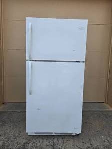 White Frigidaire Top Freezer Refrigerator - Working Condition