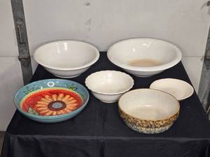 Lot of 6 Ceramic and Porcelain Bowls