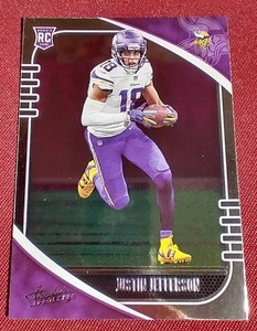 lot 12 image: 2020 Panini Absolute Justin Jefferson Rookie Card