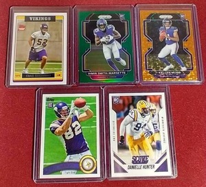 lot 22 image: (5) Vikings Rookie Cards - Nice Players & Parallels