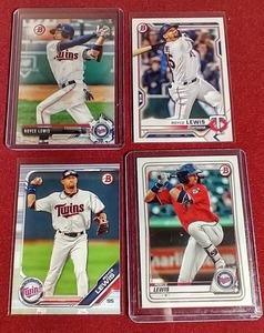 lot 24 image: (4) Bowman Royce Lewis Cards - 1st Bowman, Etc.