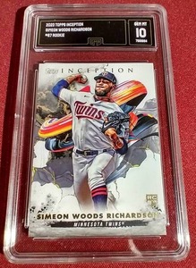lot 29 image: 2023 Topps Inception Simeon Woods Richardson Rookie Card - GMA 10