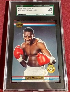 lot 32 image: 1991 Mike McCallum Boxing Card - SGC 9