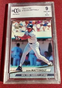 lot 37 image: 1992 Fleer Ultra Don Mattingly - BCCG 9