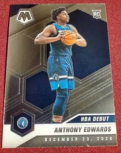 lot 44 image: 2020-21 Mosaic Anthony Edwards Rookie Card