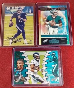 lot 51 image: (3) Jalen Hurts Rookie Cards