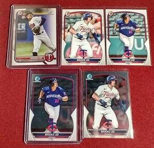 lot 62 image: (5) Different Bowman Brooks Lee Cards - Includes 1st Bowman