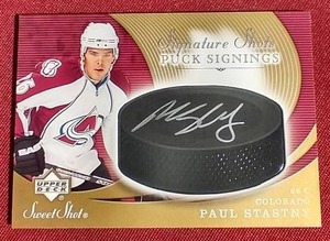 lot 76 image: 2007-08 Upper Deck Sweet Shot Paul Stastny Autograph Card