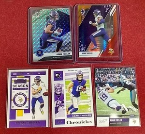 lot 78 image: (5) Adam Thielen Cards - Mosaic Prizm & Color Burst