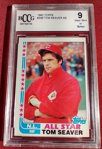 lot 82 image: 1982 Topps Tom Seaver Card - BCCG 9