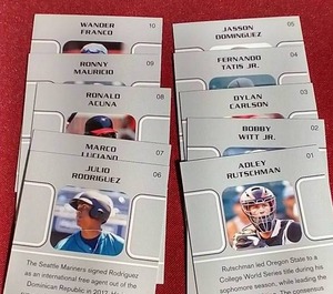 lot 86 image: Nice 2020 Leaf 10-Card Set - Huge Prospects