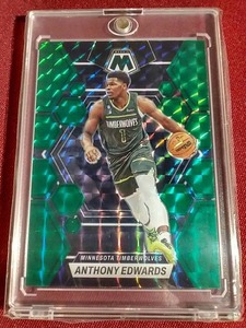 lot 97 image: 2023-24 Mosaic Anthony Edwards Green Mosaic Card