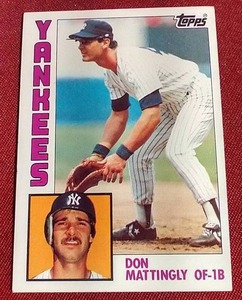 lot 101 image: 1984 Topps Don Mattingly Rookie Card