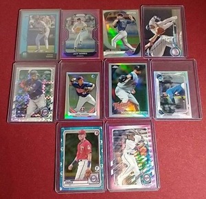 lot 105 image: (10) Minnesota Twins RefractorPrizm Cards
