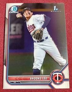 lot 107 image: 2023 Bowman Chrome Brooks Lee Card - 1st Bowman