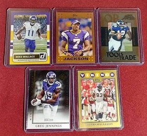 lot 111 image: (5) Numbered Vikings Cards