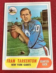 lot 119 image: 1968 Topps Fran Tarkenton Card