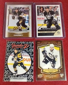 lot 120 image: (4) Sidney Crosby Cards