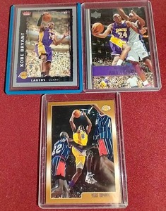 lot 124 image: (3) Kobe Bryant Cards