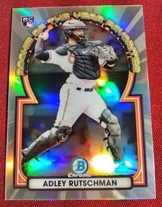 lot 130 image: 2023 Bowman Adley Rutschman Refractor Rookie Card