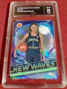 lot 136 image: 2023 Topps Chrome McDonalds KK Arnold Refractor Card - GMA 10