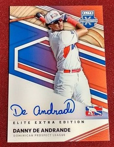 lot 146 image: 2020 Elite Extra Danny De Andrade Autograph Prospect Card