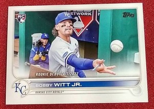 lot 148 image: 2022 Topps Bobby Witt Jr. Rookie Card