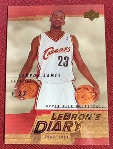 lot 156 image: 2003-04 Upper Deck LeBron James Rookie Card