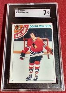 lot 158 image: 1978-79 Topps Doug Wilson Rookie Card - SGC 7