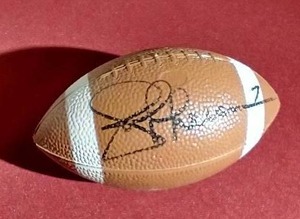 lot 162 image: Joe Theismann Autographed Mini Football