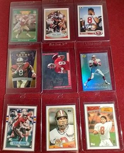 lot 180 image: (9) Steve Young Cards