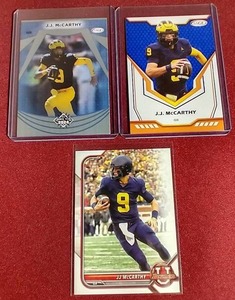 lot 181 image: (3) JJ McCarthy Cards