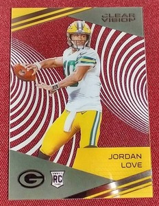 lot 183 image: 2020 Chronicles Clear Vision Jordan Love Rookie Card