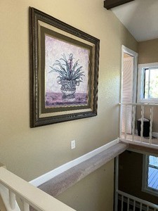 lot 30 image: Interior Home DeCor...LARGE Framed Wall Art Aloe Plant in Vase...