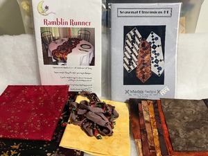 lot 161 image: Sewing Quilting Crafting Supplies...Whirligig Designs, Rambo Runner Patterns