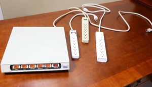 lot 37 image: Electronics...Power Center and Surge Protectors