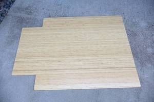 lot 79 image: BAMJIUSHANG Bamboo Bath Shower Desk Mat Non-Skid Water-Repellent Rug