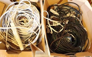 lot 75 image: Electrical Wire Cords and Cables Etc...