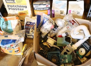 lot 73 image: Handyman DIYersElectrical Plumbing Flooring Accessories Etc