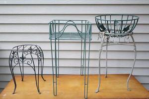 lot 156 image: Metal Wire Plant Stands