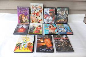 lot 113 image: DVD Movies and The Tigger Movie on VHS