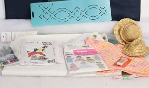 lot 228 image: Sewing Quilting Crafting Fabrics Etc