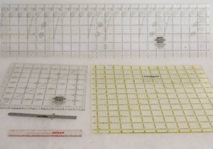 lot 230 image: Sewing Quilting Crafting Measuring Cutting SuppliesCreative Grids, OmniGrid Etc