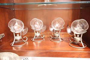 lot 282 image: Vintage Brandy Warmer Set