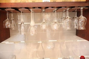 lot 284 image: Frosted Art Deco Crystal Stemware Etc