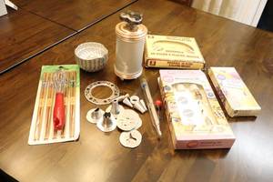 lot 314 image: Vintage Kitchen Baking Cookie Accessories Etc