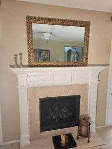 lot 19 image: Stunning Rococo Gilt Mantel Mirror