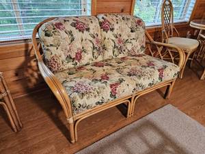lot 21 image: Braxton Culler Edgewater Rattan Loveseat