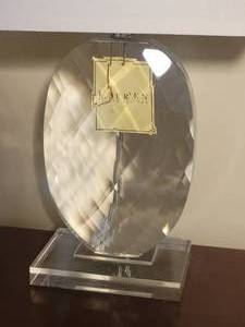 lot 4A image: Ralph Lauren Home Stunning Crystal Teardrop Table Lamp - A