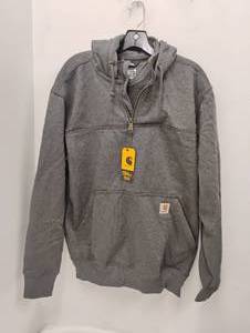 lot 45 image: NEW CARHARTT MENS RAIN DEFENDER PAXTON HOODED SWEATER SIZE MEDIUM